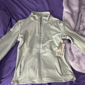 Women's Gray Full-Zip Jacket